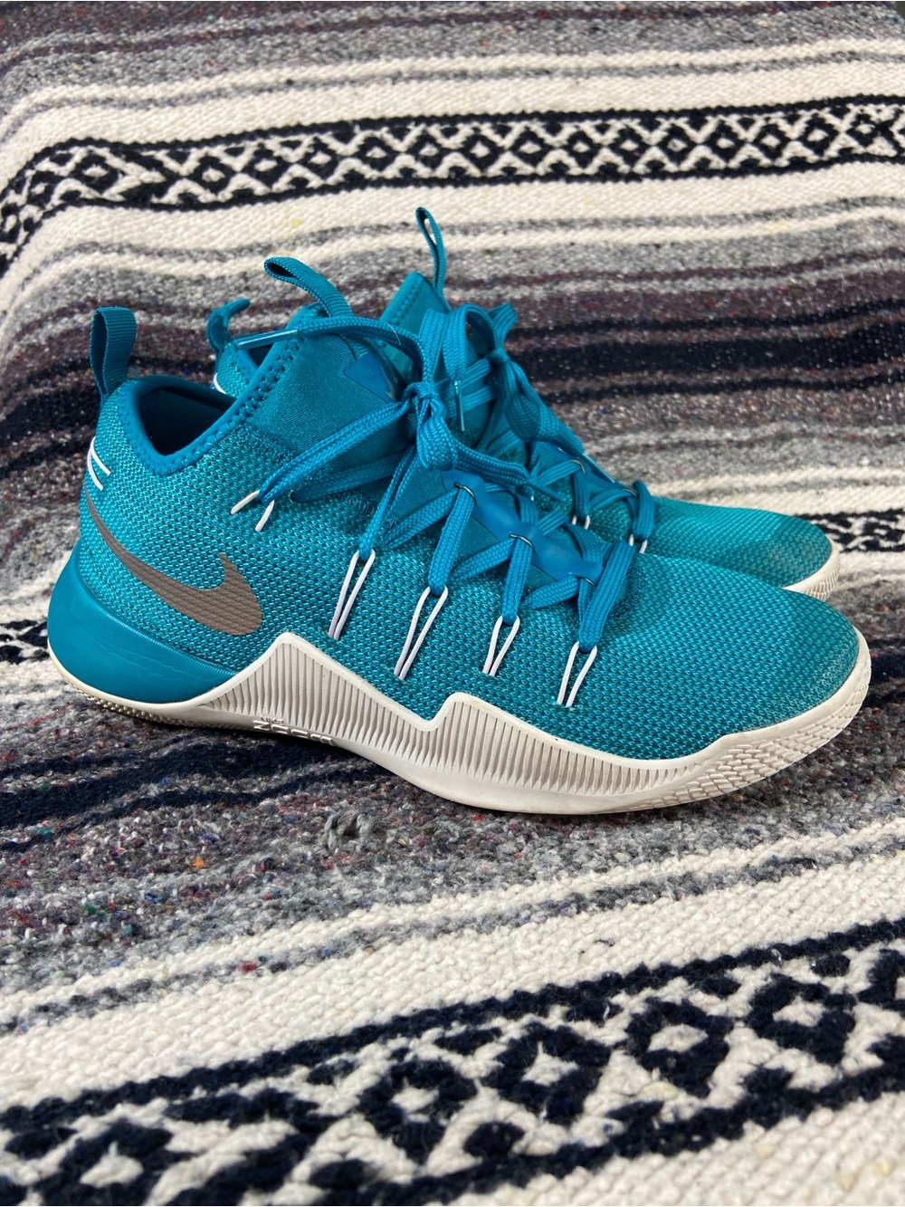 Nike Teal Hypershift Mesh Basketball Shoes Sneakers Men’s Sz 9 856488-332